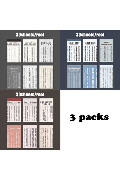 Choice S29797-123 دفاتر ملاحظات Mr.Paper (3 قطع) - دفاتر ملاحظات بتصميم أدبي ...