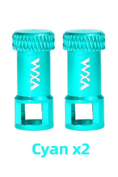 Choice 2 pieces-Cyna VXM Bicycle Presta Valve Cap 2-in-1 Tool Aluminum Alloy ...