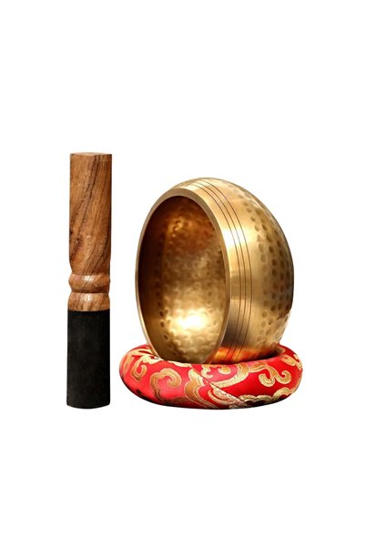 Choice Brass Color Miwayer Copper Sing Bowl Nepal Tibet Handmade for Religiou...