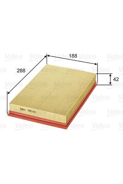 VALEO Въздушен филтър 585042