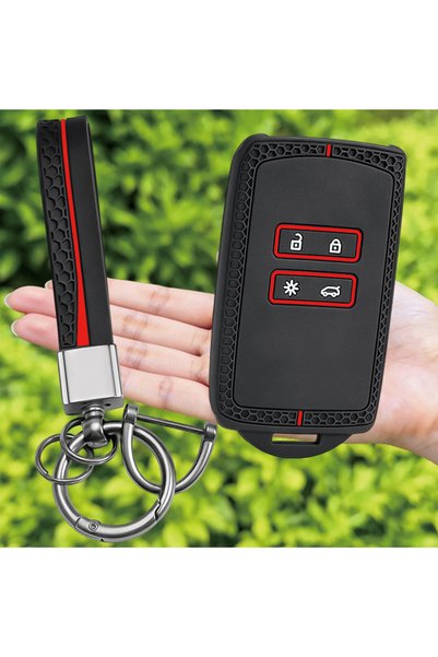 Choice With Keychain Red Keychain Car Key Cover for Renault Austral Kadjar Cl...