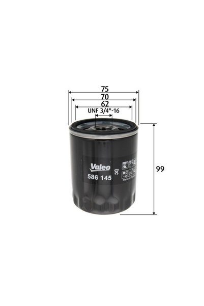 VALEO Маслен филтър 586145