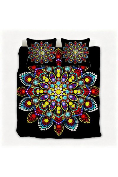 Generic Machine Washable Flannel 3Pcs Duvet Cover Set, Soft Printed Bed Linen...