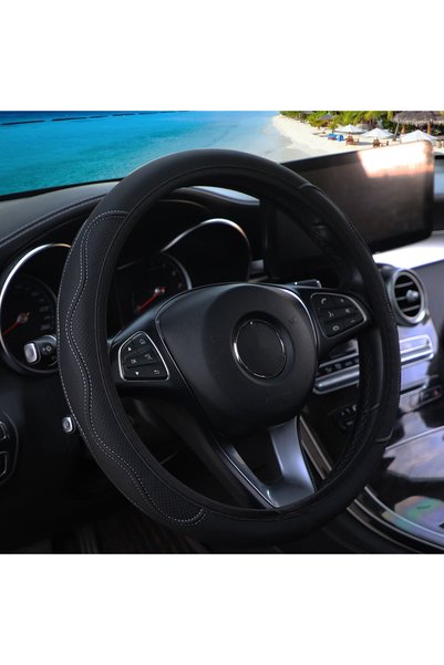 Choice GRAY PU Leather Three-Dimensional Embossed Hand-Shaped Massage Car Rim...