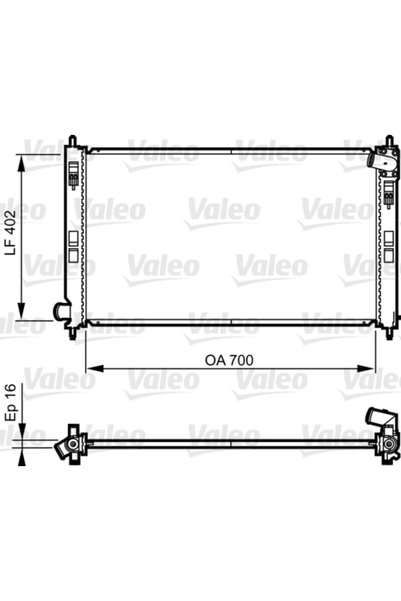VALEO Ψυγείο, ψύξη κινητήρα 735575