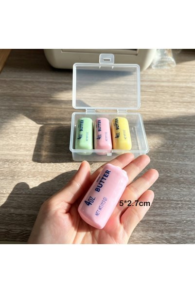 Choice 3 colors-1 box Butter Stick Wax Cracking Squeeze Toy Crackable Texture...