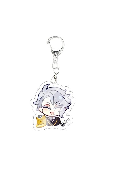 BANDAI 4-5cm 9 Twisted Wonderland Acrylic Keychain Riddle Role Azul Ashengrot...