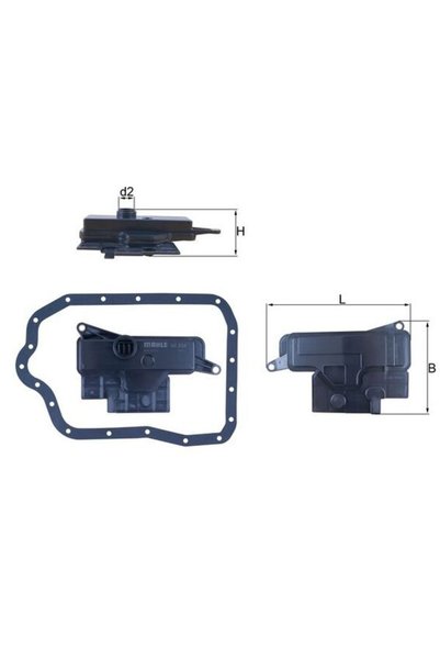 MAHLE Υδραυλικό φίλτρο, αυτόματο κιβώτιο ταχυτήτων HX 234D