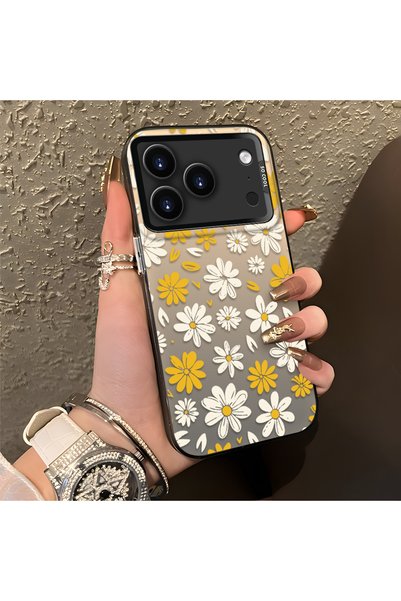 CHICASELUX iPhone 17 Pro Max Compatible Spring Daisy Print Case, Durable, Cute.