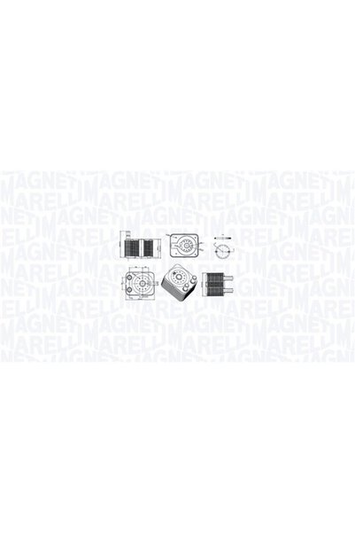 MAGNETI MARELLI Ψυγείο λαδιού, λάδι κινητήρα 350300003100