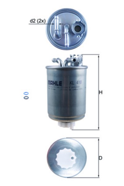 MAHLE Φίλτρο καυσίμου KL 410D