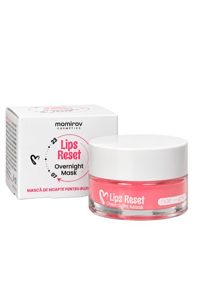Momirov Cosmetics Lips Reset, mască de noapte pentru buze, 15 ml