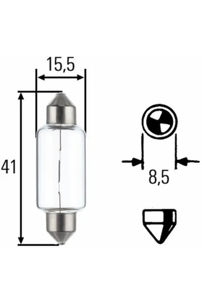 Hella Bec C21W 12V 21W SV8,5 8GM002091181