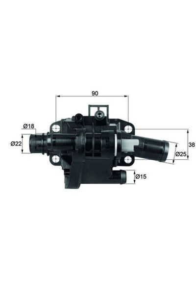 MAHLE Термостат, охладителна течност TH 41 83