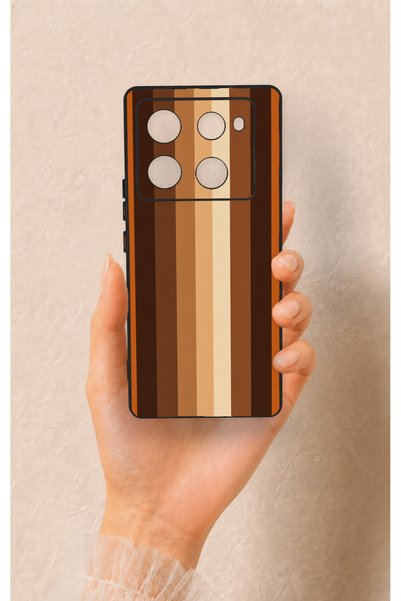 Vip Case Infinix Note 40 Pro Compatible Autumn Lines Patterned Silicone Case