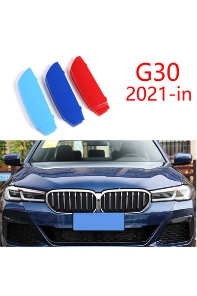 Choice G30 2021-IN 3PCS M Performance Car Racing Grille Strip Trim Clip For B...