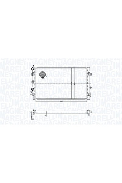 MAGNETI MARELLI Ψυγείο, ψύξη κινητήρα 350213167900