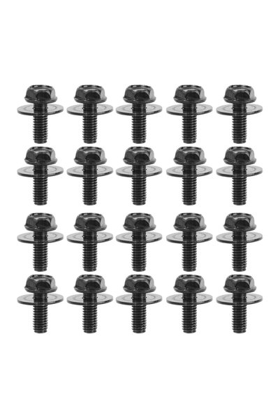 Choice 20pcs Screws Car Body Bolts U Type Nut Clips M6 Automobile Bumper Fend...