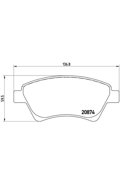 Brembo Set placute frana,frana disc P 68 034