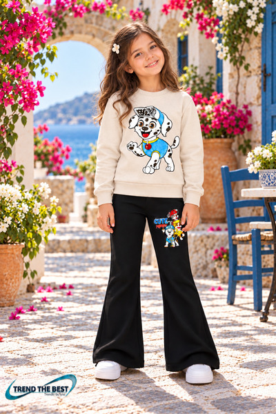 TREND THE BEST Trendin En İyisi Winter, Spring, and Autumn Girls' Black Spani...