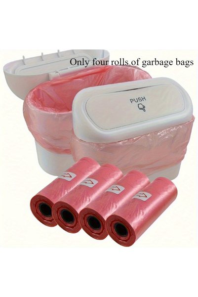 Choice Pink Garbage Bag-4 Rolls of Mini and Small Garbage Bags, Suitable for ...