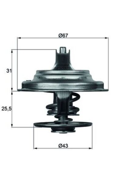 MAHLE Θερμοστάτης, ψυκτικό TX 23 83D