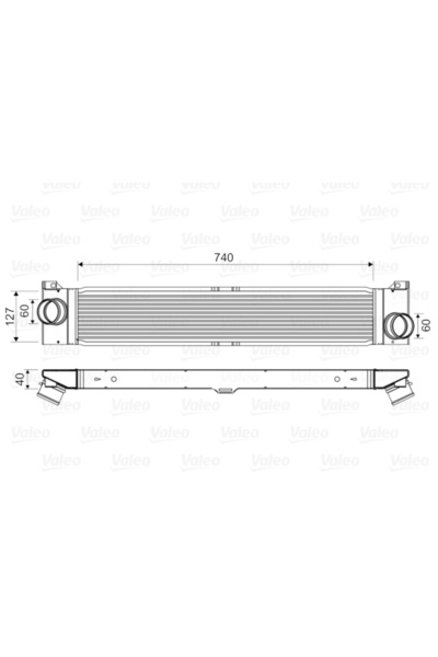 VALEO Intercooler, compresor 818586