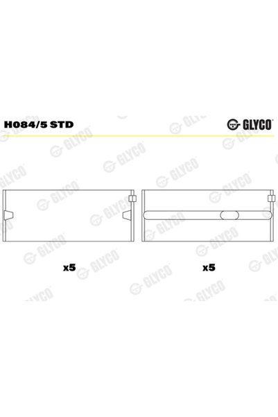 GLYCO Cuzineti, άξονας κίνησης H084/5 STD