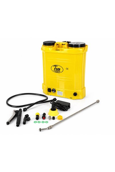 HB Garden Tools 16 Lt Şarjlı Akülü Turbo Sırt Tipi İlaçlama Pompası Makinası