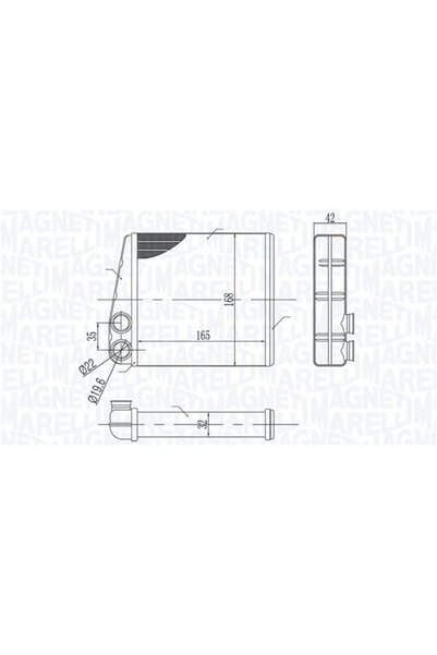 MAGNETI MARELLI Schimbator caldura, incalzire habitaclu 350218440000
