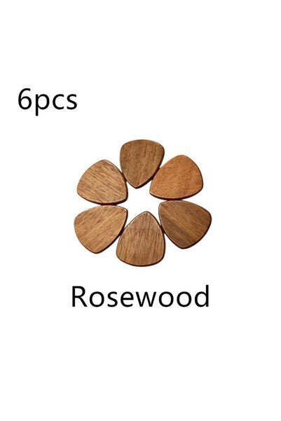 Choice 6 pcs hua li mu p Solid Wood Guitar Pick Koa Wood Rosewood Wood Sapele...