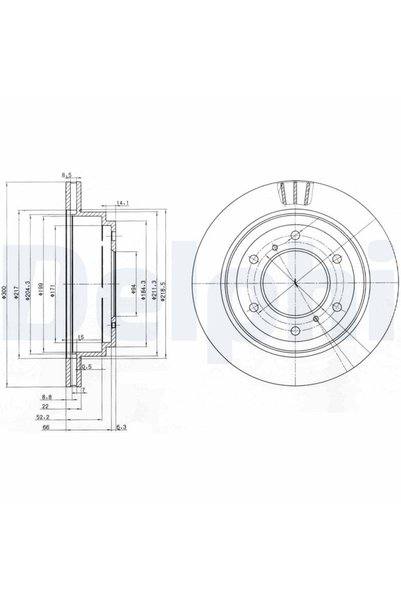 DELPHİ Δίσκος φρένου BG3813