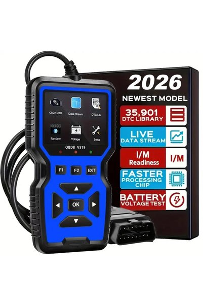 Choice جهاز فحص تشخيصي للسيارات V519 أزرق اللون، ماسح ضوئي OBD2 للسيارات لفحص...