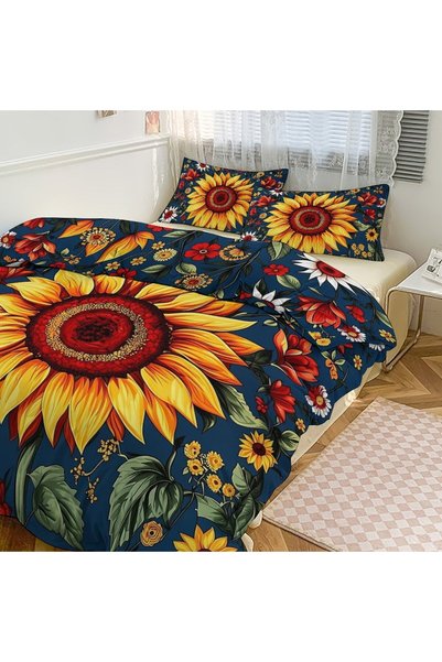 Generic 3Pcs Aesthetic Ethnic Boho Brushed Bed Linen Set, Soft Fuzzy All Seas...