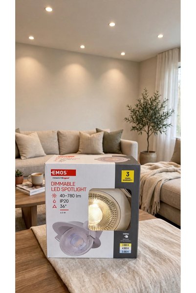 EMOSS Spot LED Incastrat Dimmabil? 7W-9W Alb, CCT 3 Culori 3000K-4000K-6500K ...