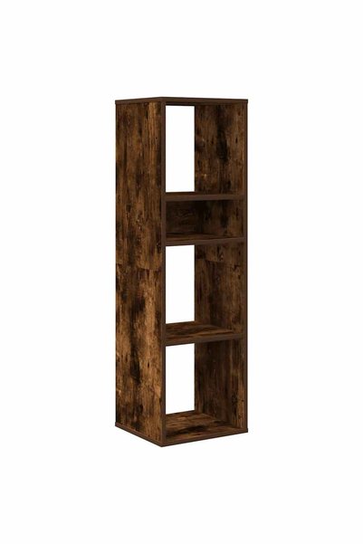 vidaxl Bibliotecă, stejar fumuriu, 34x31x112 cm, lemn prelucrat