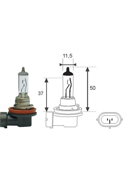 MAGNETI MARELLI Bec, far faza lunga 002547100000, set 10 buc.
