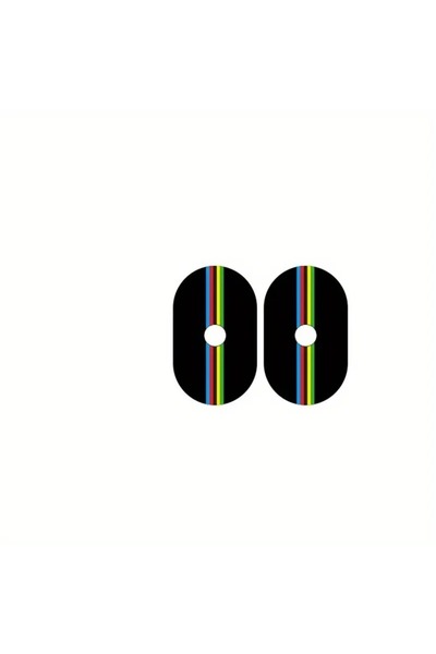 Choice قطعتان من ملصقات تزيين ثقوب عجلات الدراجات، بتصميم UCI لسباقات الدراجات