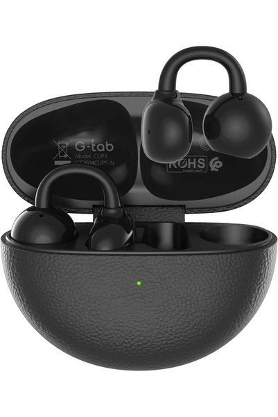 g-tab CLIP5 True Wireless Open Ear Clip Earbuds, Bluetooth 6.0 Earphones with...