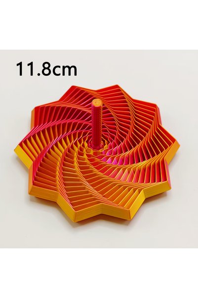 Choice Red Yellow 11.8cm 3D Printed Expanded Sensory Fidget Star Model Visual...