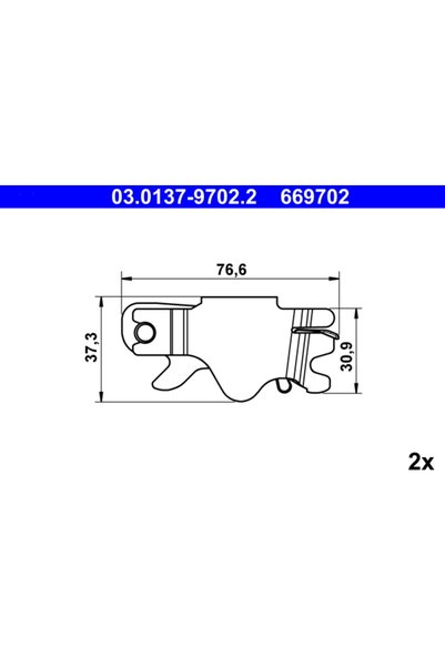 Ate Set accesorii, saboti frana parcare 03.0137-9702.2