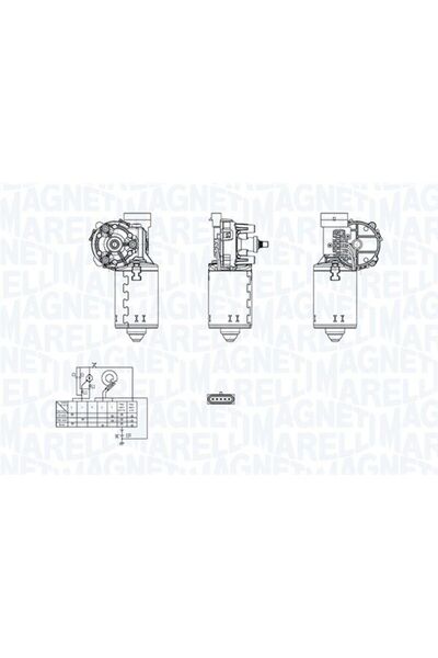 MAGNETI MARELLI Motor stergator 060500101010