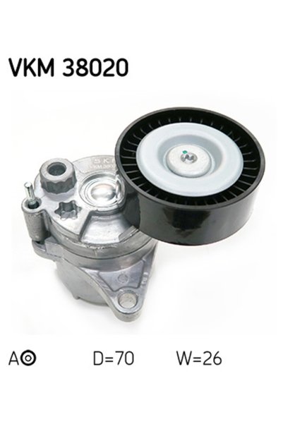 SKF Intinzator curea, curea distributie VKM 38020