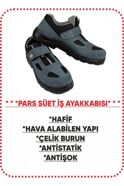 DİĞER1111 PARS SÜET İŞ AYAKKABISI-ÇELİK BURUNLU- 36 DAN 48 NUMARAYA KADAR SAT...