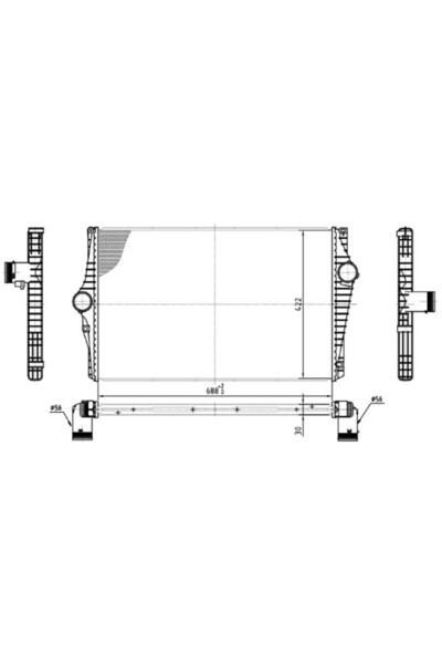 MTR Intercooler, compresor 13054813