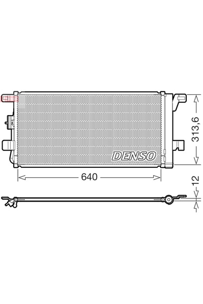 DENSO Συμπυκνωτής, κλιματισμός DCN02049