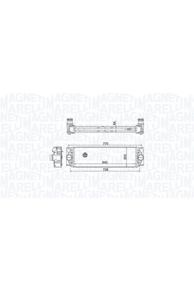 MAGNETI MARELLI Intercooler, compresor 351319205050