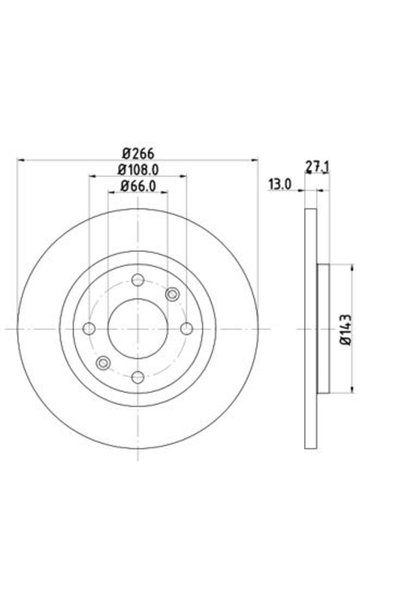 MTR Disc frana 12108539, set 2 buc.