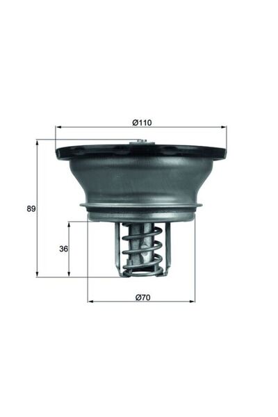 MAHLE Термостат, охладителна течност THD 3 82
