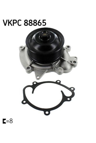 SKF Αντλία νερού, ψύξη κινητήρα VKPC 88865